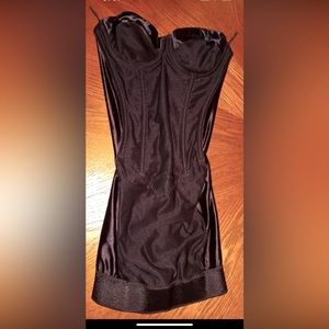 Vintage 90’s Victoria Secret Second Skin Satin Corset Bodysuit Shaper ~ 34b